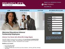 Tablet Screenshot of online.briarcliffe.edu